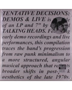 Talking Heads - Tentative Decisions: Demos & Live 1974 - 1976 (Clear LP) LP