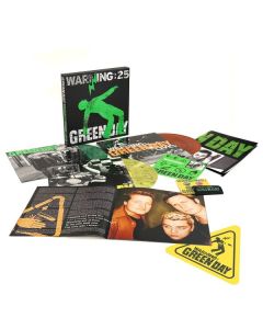 Green Day - Warning (25th Anniversary Edition) (Limited Numbered Super Deluxe Indie Edition) (Green Galaxy, Yellow Marble & Orange Galaxy Vinyl) (+ »Warning«-Baustellenschild) LP