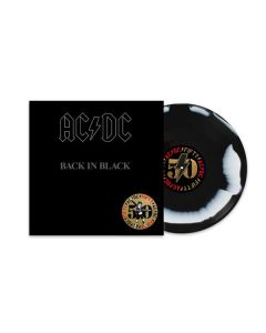 AC/DC - Back In Black (50th Anniversary) (remastered) (Black & White Swirl Vinyl) (+ Artwork Print) LP