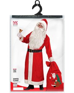 Kostüm Weihnachtsmann Mantel mit Gürtel (Größe XL)