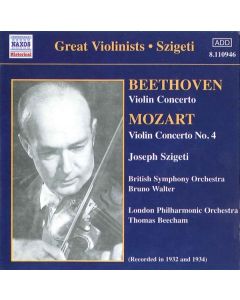 Joseph Szigeti spielt Violinkonzerte CD