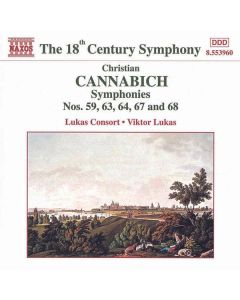 Johann Christian Cannabich (1731-1798) - Symphonien Nr.59,63,64,67,68 CD