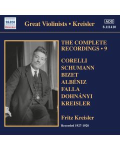 Fritz Kreisler - The Complete Recordings Vol.9 CD