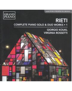 Vittorio Rieti (1898-1994) - Klavierwerke & Werke für 2 Klaviere Vol.1 CD