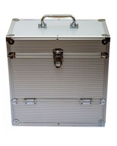 12" Aluminium LP-Koffer für bis zu 40 LPs (Silber) ZUB