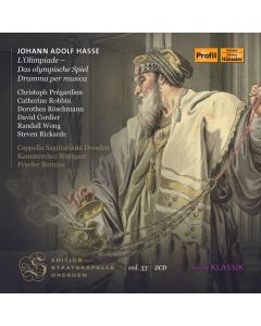 Johann Adolph Hasse (1699-1783) - L'Olimpiade (Das olympische Spiel / Dramma per musica in 3 Akten) CD