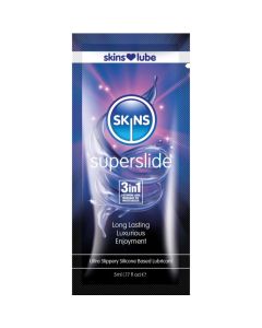 SKINS – SUPERSLIDE Silikonbasiertes Gleitmittel, Einzeldosis 5 ml