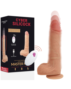 CYBER SILICOCK - FERNBEDIENUNG REALISTISCH MASTER HUCK 20.9 CM -O- 4 CM