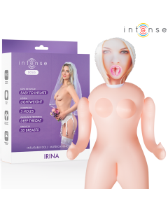 INTENSE DOLLS - IRINA AUFBLASBARE PUPPE MIT DREI ÖFFNUNGEN