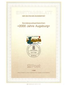2000 Jahre Augsburg Ersttagsblatt