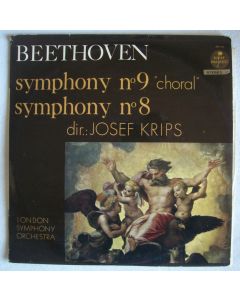 Ludwig van Beethoven (1770-1827) • Symphony No. 9 Choral & No. 8 2 LPs • Josef Krips