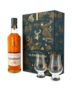 Glenfiddich 18 y.o. Limited Design 2026 mit 2 x Glencairn-Gläsern