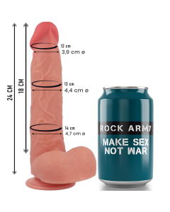 ROCKARMY - FLÜSSIGSILIKON RAPTOR 24 CM -O- 4,4 CM