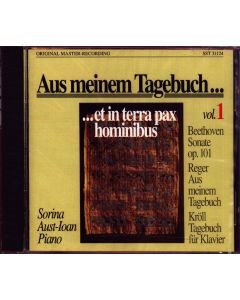 Max Reger (1873-1916) • Aus meinem Tagebuch CD • Sorina Aust-Ioan
