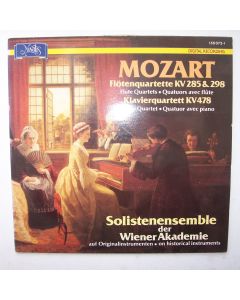 Wolfgang Amadeus Mozart (1756-1791) • Flötenquartette & Klavierquartett LP