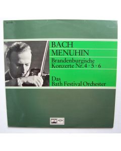 Yehudi Menuhin: Bach (1685-1750) • Brandenburgische Konzerte Nr. 4, 5, 6 LP