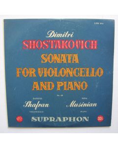 Daniyil Shafran: Shostakovich (1906-1975) • Sonata for Violoncello and Piano 10"