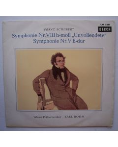 Franz Schubert (1797-1828) • Symphonie Nr. VIII h-moll Unvollendete LP • Karl Böhm