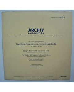 Johann Sebastian Bach (1685-1750) • Singet dem Herrn ein neues Lied LP • Kurt Thomas