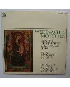 Heinrich Schütz (1585-1672) • Weihnachtsmotetten LP • Helmuth Rilling