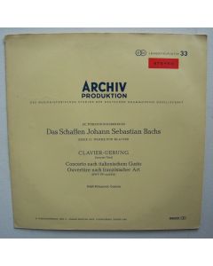 Johann Sebastian Bach (1685-1750) • Clavier-Uebung, zweyter Teil LP • Ralph Kirkpatrick