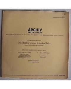 Bach (1685-1750) • Brandenburgische Konzerte 10" • August Wenzinger