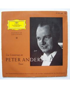 Peter Anders • Historische Aufnahmen II 10"