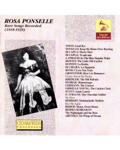 Rosa Ponselle • Rare Songs Recorded (1918-1939) CD