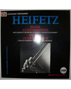 Jascha Heifetz: Max Bruch (1838-1920) • Scottish Fantasy LP