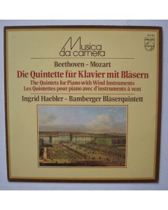 Ingrid Haebler • Beethoven / Mozart • Die Quintette für Klavier mit Bläsern LP