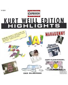 Kurt Weill (1900-1950) • Edition Highlights CD