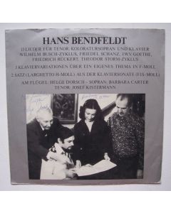 Hans Bendfeldt • 13 Lieder für Tenor, Koloratursopran und Klavier LP