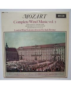 Mozart (1756-1791) • Complete Wind Music Vol. 2 LP • Jack Brymer
