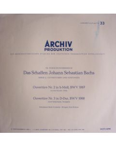 Johann Sebastian Bach (1685-1750) - Ouvertüren 2 & 3 LP