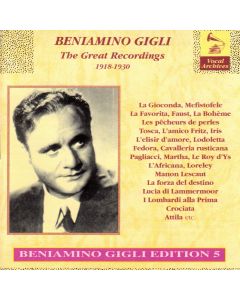 Beniamino Gigli • The great Recordings (1918-1930) 4 CDs