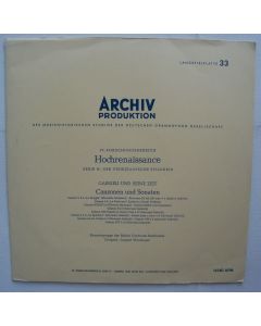 Hochrenaissance • Gabrieli und seine Zeit LP