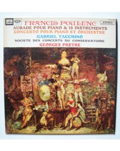 Francis Poulenc (1899-1963) • Aubade pour Piano & 18 Instruments LP • Gabriel Tacchino
