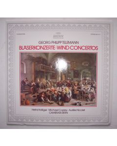 Georg Philipp Telemann (1681-1767) • Wind Concertos LP • Heinz Holliger