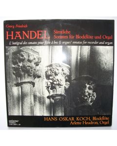 Händel (1685-1759) • Sämtliche Sonaten für Blockflöte und Orgel 2 LPs