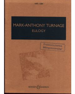 Mark-Anthony Turnage • Eulogy