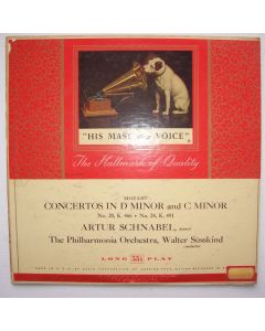 Wolfgang Amadeus Mozart (1756-1791) • Concertos LP • Artur Schnabel