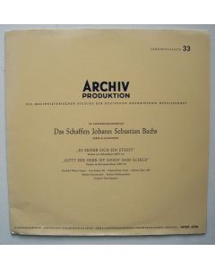 Bach (1685-1750) • Es erhub sich ein Streit / Gott der Herr ist Sonn' und Schild LP