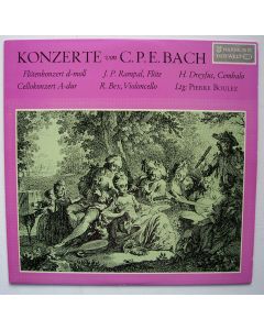 Carl Philipp Emanuel Bach (1714-1788) - Flötenkonzert d-moll LP - Pierre Boulez