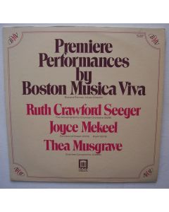 Premiere Performances by Boston Musica Viva LP