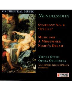Felix Mendelssohn-Bartholdy (1809-1847) • Symphony No. 4 "Italian" CD • Vladimir Golschmann