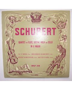 Schubert (1797-1828) • Quartet for Flute, Guitar, Viola and Cello in G major LP