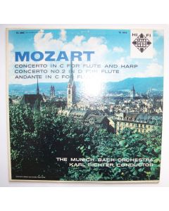 Wolfgang Amadeus Mozart (1756-1791) • Concerto in C for Flute & Harp LP