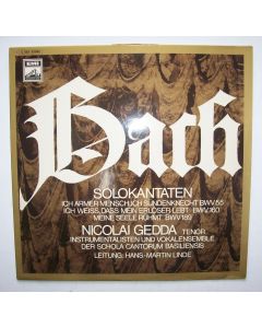 Johann Sebastian Bach (1685-1750) • Solokantaten LP • Nicolai Gedda
