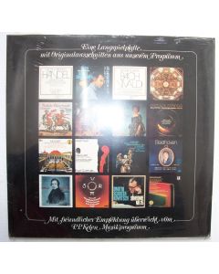 Eine Langspielplatte mit Originalauschnitten aus unserem Programm LP