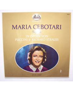 Maria Cebotari in Opern von Puccini & Richard Strauss LP
